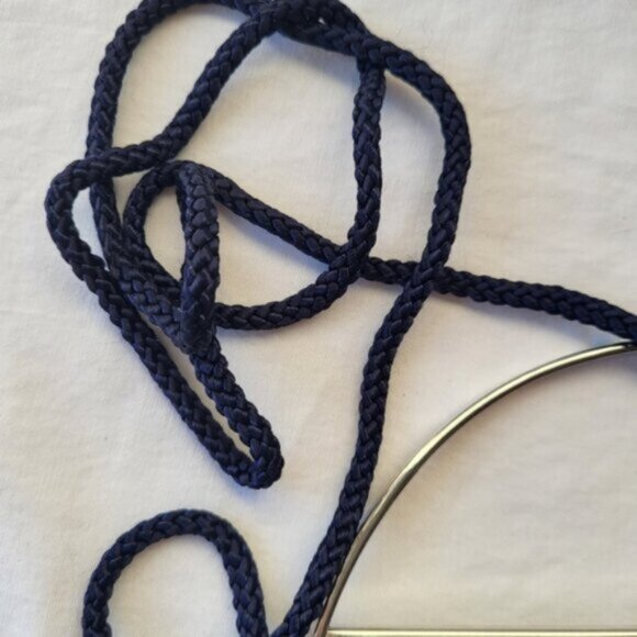 Vintage Blue Satin Mini Handbag - Picture 11 of 11